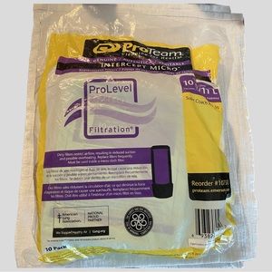 ProTeam Intercept Micro ProLevel Filtration 10 Vacuum Bags Super Coach Pro 10